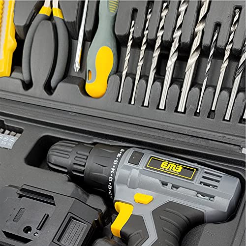 20V Speed 1300 RPM Household Lithium Battery Cordless Drill Driver Power Drill with 77 Pieces and a 1300mA Large Capacity Lithium Ion Battery Stays Powered Up 20V Speed 1300 RPM Household Lithium Battery Cordless Drill Driver Power Drill with 77 Pieces and a 1300mA Large Capacity Lithium Ion Battery Stays Powered Up
